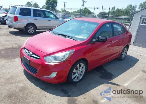 2012 Hyundai Accent Gls z USA, uszkodzony, nr VIN KMHCU4AE7CU099833
